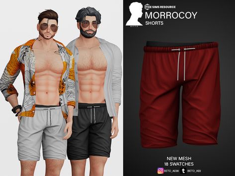 Sims 4 Mens Shorts, Sims 4 Male Crop Top, Sims 4 Cc Male Shorts, Male Teen, Sims 4 Men Clothing, Sims 4 Hair Male, Ts4 Mods, Sims 4 Male Clothes, Sims 4 Cas Mods