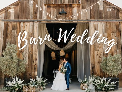 25+ Ideas to Rock a Rustic-Meet-Elegant Barn Wedding - Elegantweddinginvites.com Blog Elegant Barn Wedding Decor, Ranch Style Wedding Ideas, Barn Wedding Ideas On A Budget, Rustic Wedding Arch Ideas, Barn Decorating Ideas, Classy Barn Wedding, Spring Barn Wedding, Barn Wedding Ceremony, Place For Wedding