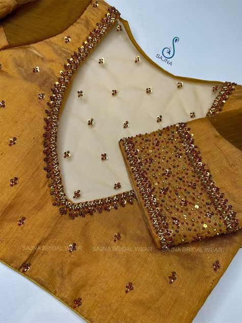 Lace Blouse Design, Netted Blouse Designs, Bridal Blouses, Blouse Designs High Neck, Boat Neck Blouse Design, Latest Blouse Designs Pattern, New Saree Blouse Designs, Traditional Blouse Designs, Latest Model Blouse Designs