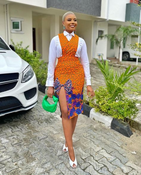 Nancy Isime- Classy All Occasion Ankara Style Nancy Isime Ankara Styles, Ankara Pinafore, Short Ankara Dresses Classy, Short Gown Ankara Styles, Ankara Short Flare Gowns, Simple Ankara Gown Styles, Flare Gown Styles, Nancy Isime, Practical Outfits