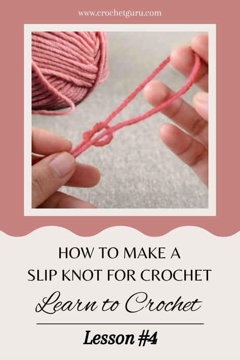 Learn how to make a slip knot for crochet with my easy-to-follow tutorial! Whether you're a beginner or a seasoned crocheter, my step-by-step guide will help you create the perfect slip knot every time. Impress your friends and family with your newfound crochet skills and create beautiful handmade pieces. #CrochetSlipKnotTutorial #learncrochet #crochetforbeginners #crochetslipknot How To Slip Knot Crochet, Slip Knot Crochet, Pretzel Shape, Slip Knot, Knots Tutorial, Yarn Craft, Learn How To Crochet, Crochet Lessons, Crochet World