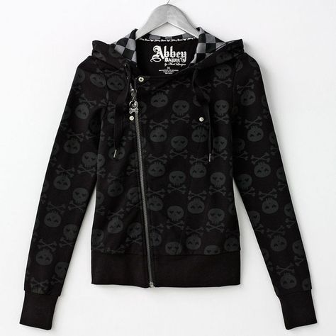 Abbey Dawn, Alt Clothes, Scene Outfits, Skull Crossbones, Alt Outfits, Hoodies For Women, Scene Fashion, Avril Lavigne, Goth Outfits