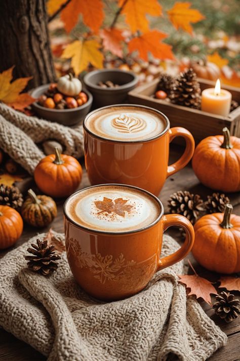 Autumn Coffee Photography, Autumn Morning Coffee, Coffee Autumn Aesthetic, Fall Morning Coffee, Cup Of Coffee Aesthetic, Coffee Fall Aesthetic, Fall Coffee Aesthetic, Cute Thanksgiving Wallpaper, Autumn Cozy Aesthetic