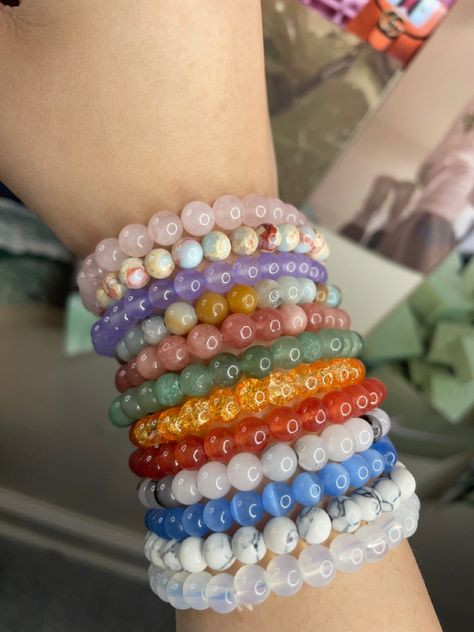 Beaded Crystal Bracelets Aesthetic, Pretty Bracelets Aesthetic, Beaded Bracelets Aesthetic, Beaded Bracelets For Men, Body Jewelry Diy, Crystal Beaded Bracelets, Bracelets With Charms, Find Aesthetic, Marble Bracelet