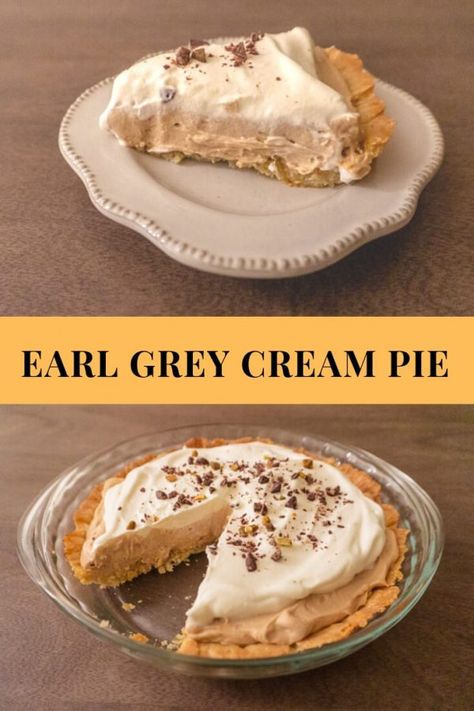 Earl Grey Cream, Foodie Desserts, Baking Weights, Sugar Cream Pie, Sweet Whipped Cream, Pretty Desserts, Recipes Sweet, Sweet Pie, Asian Desserts