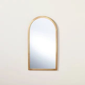 Hearth & Hand with Magnolia : Target Leaning Floor Mirror, Hearth & Hand With Magnolia, Gold Wall Decor, Gold Candle Holders, Elegant Wall Art, Cool Wall Decor, A&b Home, Brass Mirror, Black Vase