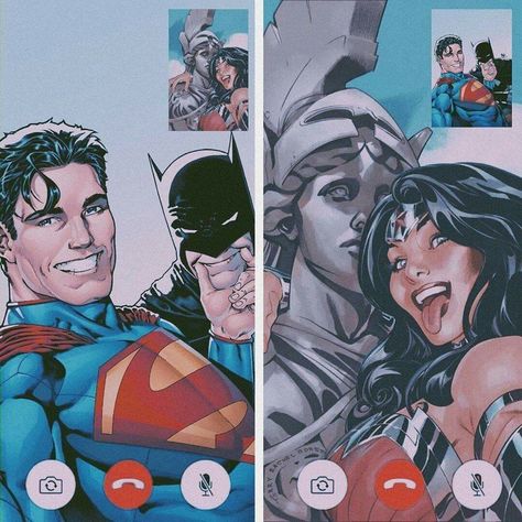 Dc Superheroes Art, Dc Comics Funny, Superman And Wonder Woman, Dc Trinity, Superman X Batman, Superman X, Justice Society, Big Feelings, Wayne Family