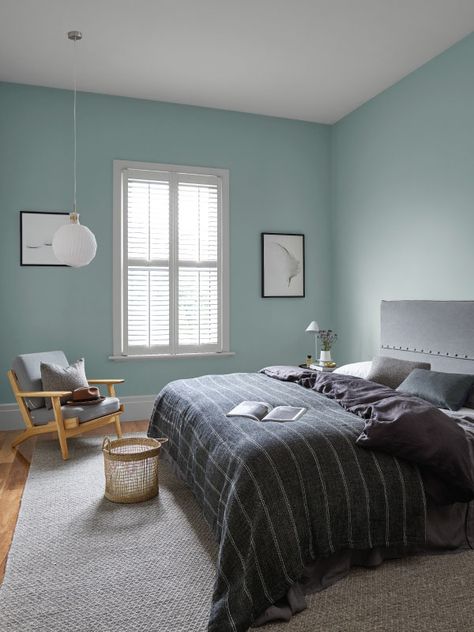 Duck Egg Bedroom, Duck Egg Blue Paint, Duck Egg Blue Bedroom, Robins Egg Blue Paint, White Bedroom Design, Blue Rooms, Duck Egg Blue, Blue Bedroom, Duck Egg