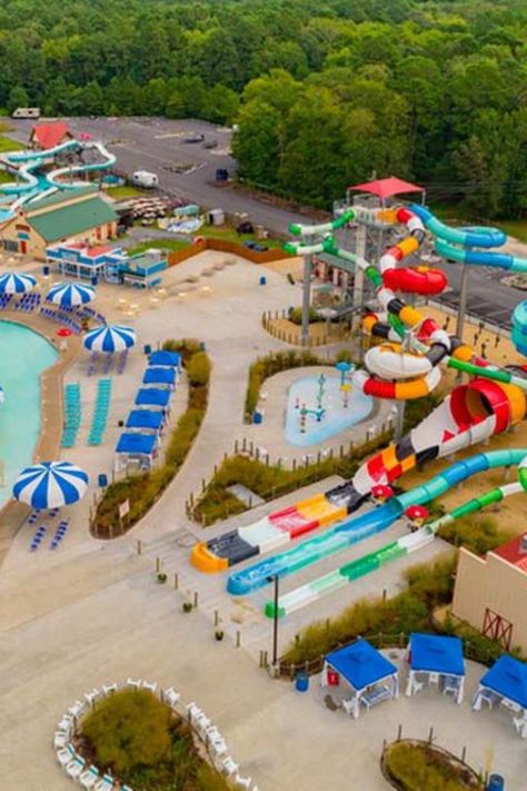 Hot summer temperatures often send RV campers inside instead of enjoying the outdoors. These 9 awesome RV parks with water parks will keep the whole family cool and happy. Read our article to learn about these thrilling RV campgrounds. RV parks with water parks are some of the best RV parks for kids and the best RV parks for families. Thousand Trails Resorts Rv Campgrounds, Best Rv Parks In Us, Camp Grounds Ideas, Rv Parks In Florida, Maryland Vacation, Campground Ideas, Resorts Usa, Best Rv Parks, Rv Resorts