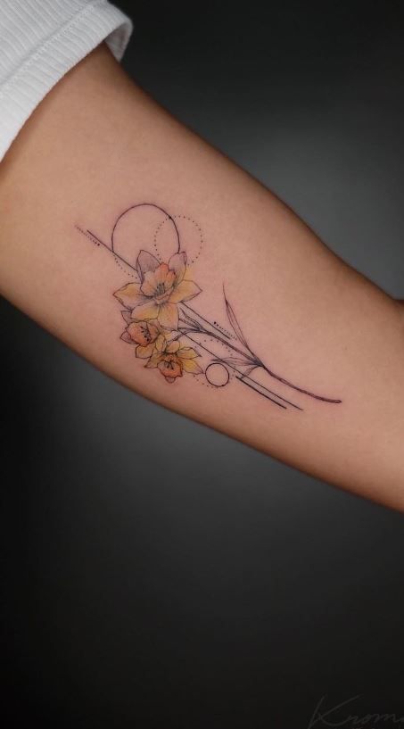 Tattoos, Design, Tattoo Designs, Jonquil Tattoo, Daffodil Tattoo, Daffodils, Tattoos And Piercings, Piercings