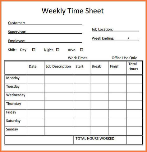 Free Printable Timesheets Weekly Timesheet Free Printable, Weekly Time Sheet Free Printable, Free Printable Time Sheets, Timesheets Template Free Printable, Time Sheets Printable Templates, Bookkeeping Templates Free Printable, Timecard Template, Printable Time Sheet, Time Sheet Printable