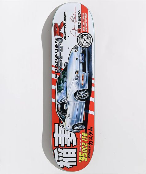 DGK Shanahan Tuner 8.06" Skateboard Deck Painting Skateboards, Japanese Garage, Dgk Skateboards, Skateboard Room, Racing Graphics, Vinyl Art Paint, Skateboard Designs, Skateboard Deck Art, Skateboard Art Design