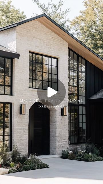 1,304 likes, 39 comments - rangerhome_nw on November 21, 2024: "𝘸𝘦𝘭𝘤𝘰𝘮𝘦 𝘏 𝘖 𝘔 𝘌 🖤 So much to love in this modern + transitional home design. You can’t go wrong with a palette of white oak, soft whites & black accents.   AI Assisted Design: @rangerhome_nw   #modernorganic #aihomedesign #MyCrumbshome #organicmodern #housedesign". European Modern Exterior, White Oak Kitchen With Black Accents, Rustic Modern Home Exterior, White House Black Trim Wood Accents, White And Black Farmhouse Exterior, Organic Modern Home Exterior, Farm Modern House, Modern Houses Exteriors, Modern Black And White House