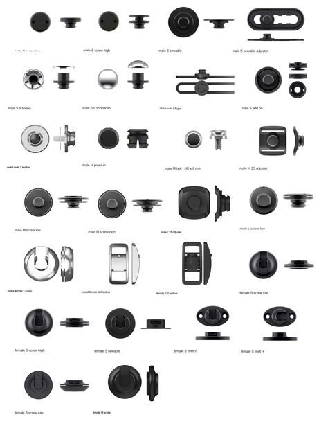 Fidlock Magnetic Fasteners Type: Snap Dragon Silhouette, Drawing Bag, Snap Fasteners, Metal Accessories, Sewing Trim, Technical Drawing, Clothing Labels, Designer Backpacks, Button Design