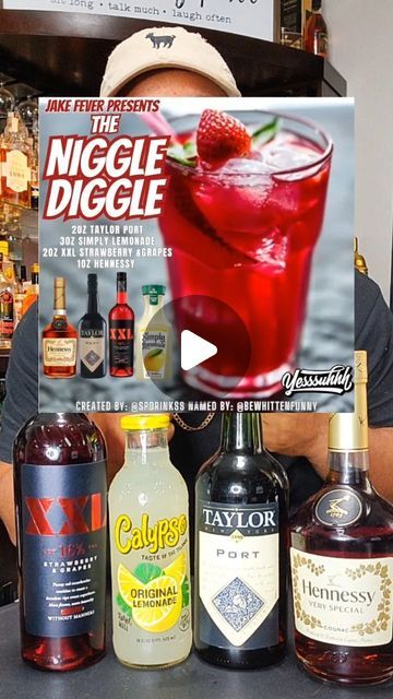 Jake Fever on Instagram: "The Niggle Diggle Cocktail.... Hennessy Lemonade XXL MOSCATO & Taylor Port  #yesssuhhh #nigglediggle #taylorport #xxlstrawberrygrapes #yesssuhhh #hennessy" Xxl Wine Recipes, Xxl Wine Cocktail, Taylor Port Wine Mixed Drinks, Taylor Port Mixed Drinks, Strawberry Hennessy Drink Recipe, Hennessy Lemonade, Hennessy Drinks Recipes, Hennessy Mixed Drinks, Henny Drinks