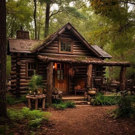 Living In The Wilderness, Log Cabin Aesthetic, Swedish Forest, Wood Working Projects, Log Cabin Living, Cabin Rustic, Little Cabin In The Woods, Cabin Aesthetic, Log Cabin Rustic