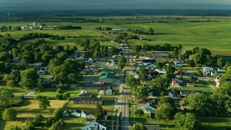 Small Rural Town, Community Map, Farm Town, Countryside Village, Rural Community, America Photo, Rural Development, Village Map, Vis Dev