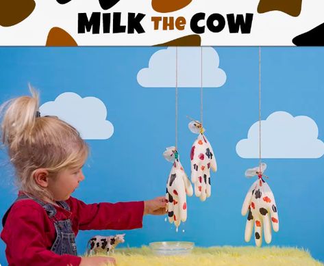 Milk A Cow, Draw A Cow, Latex Glove, Milk The Cow, Latex Gloves, The Cow, A Cow, White Paint, Black Spot