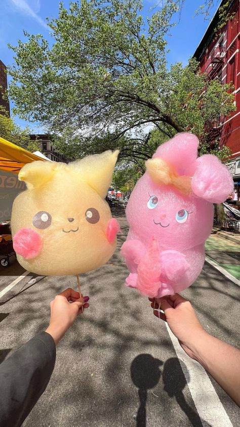 Cotton Candy Figures, Cotton Candy Animals, Candy Floss Aesthetic, Amina Core, Cotton Candy Design, Cotton Candy Art, Snack Pictures, Candy Place, Japan Snacks