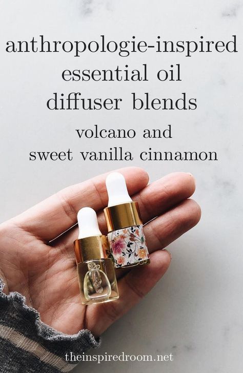 My Anthropologie-Inspired Essential Oil Diffuser Recipes + Free Oils / The Inspired Room Cinnamon Candles, Essential Oils Kit, Are Essential Oils Safe, Essential Oil Diffuser Blends Recipes, Anthropologie Inspired, Diffuser Oil, Cinnamon Essential Oil, Essential Oil Diffuser Recipes, Oil Diffuser Recipes