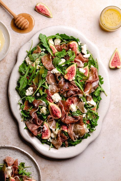 Apple Cider Vinegar Salad Dressing, Apple Cider Vinegar Salad, Fig Salad Recipes, Goats Cheese Salad, Fig Prosciutto, Salad With Goat Cheese, Fig Salad, Healthy Eating Inspiration, Fig Recipes