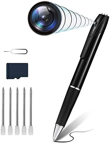 Hidden Camera, Spy Camera Pen with 32GB SD Card, Pen Camera with 1080P, Nanny Cam with 180 Minutes Battery Life, Body Camera for Home Security or Classroom Learning[2022 Version] Hidden Camera, Spy Camera, Pen Camera, Mini Spy Camera, Body Camera, Nanny Cam, Battery Life, Nanny, Sd Card