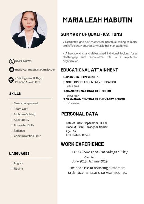 Cv Samples For Job, Cv Form Design, Resume Sample For Job Application, Cv English Example, Cabin Crew Resume, Cabin Crew Cv, Cv Format For Job, Cv English, Resume Words Skills