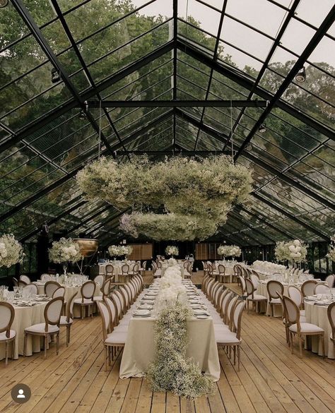 Edgy Elegant Wedding, Glass Wedding Venues, Vibey Wedding, Greenhouse Venue, The Wedding Bliss, Romantic Vintage Wedding, Glass House Wedding, The Merciless, Indoor Outdoor Wedding