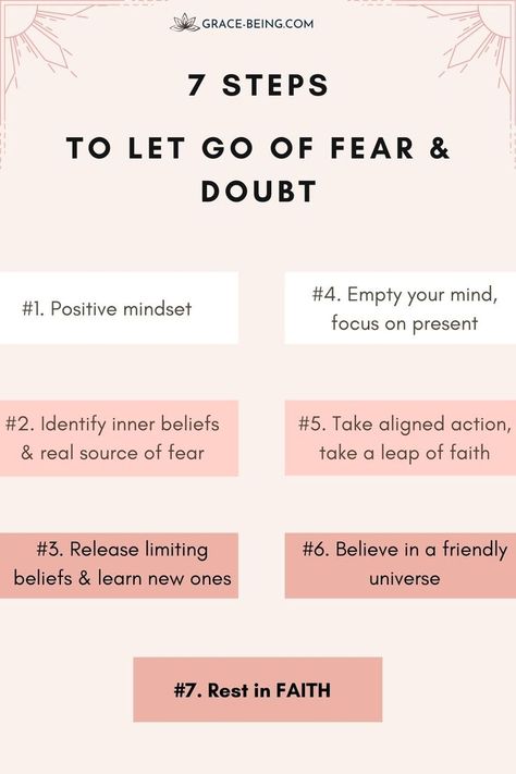 How do you let go of fear? What can you do to overcome it? I’ve had my own experience with fear lately which inspired me to write these 7 steps for you. how to overcome fear| let go of fear| getting over fear | faith not fear | overcoming fear #fearovercome #freedomfromfear #quotesaboutfear #fearquotes #dontfearquotes #havenofearquotes #fearnotquotes #quotesfear #fearquotesmotivation #faceyourfearquotes #faithquotes #quotesfaith #hopefaithquotes Fear Of Fear, Faith Vs Fear, Fear Of Engulfment, How To Make People Fear You, How To Let Go Of Fear, Get Over Fear, How To Get Over Fear, Let Go Of Fear, Overcome Fear Quotes