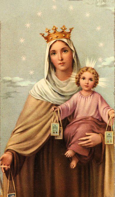 Virgen del Carmen Vintage Holy Cards, Blessed Mary, The Graphics Fairy, Religious Pictures, Mama Mary, Queen Of Heaven, Graphics Fairy, Blessed Mother Mary, The Virgin Mary