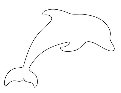 Dolphin pattern. Use the printable pattern for crafts, creating stencils, scrapbooking, and more. Free PDF template to download and print at http://patternuniverse.com/download/dolphin-pattern/ Dolphin Template, Dolphin Crafts, Dolphin Craft, Dolphin Pattern, Animal Templates, Ocean Crafts, Stencil Patterns, Ocean Themes, Applique Patterns