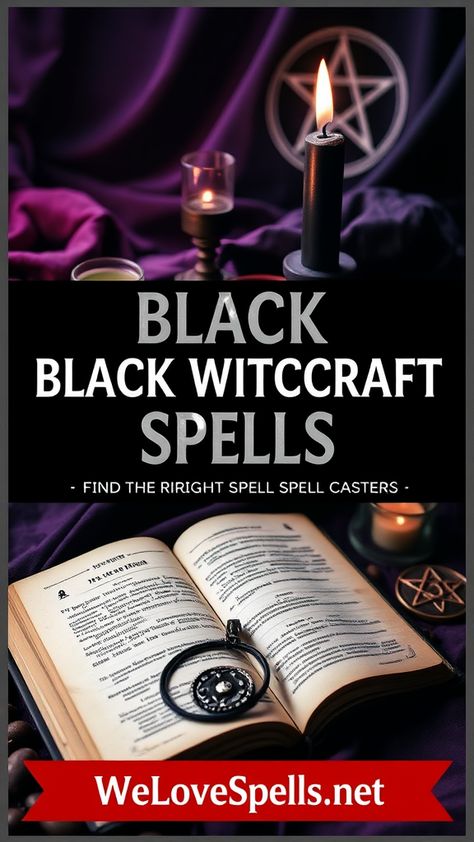 Discover the allure of Black witchcraft spells and the secrets to finding the right spell caster for your mystical journey. Explore powerful rituals, expert tips, and authentic guidance to enhance your spiritual path. Unleash the magic within and connect with skilled practitioners who can transform your intentions into reality. Embrace the ancient wisdom of spells and elevate your craft today. Find the best spell casters and unlock the power of true witchcraft. Black Magic Spells Witchcraft, Black Witchcraft, Real Black Magic, Real Love Spells, Witchcraft Spells, Black Magic Book, Black Magic Spells, Luck Spells, Love Spell That Work