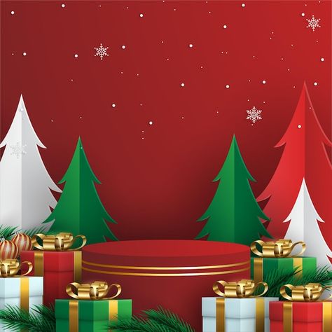 Vector merry christmas background with r... | Premium Vector #Freepik #vector #christmas-new-year #new-year-gift #christmas-podium #christmas-gold Christmas Podium, Christmas Party Background, Merry Christmas Poster, Merry Christmas Vector, Merry Christmas Background, Vector Christmas, Party Background, Christmas Poster, Christmas Vectors