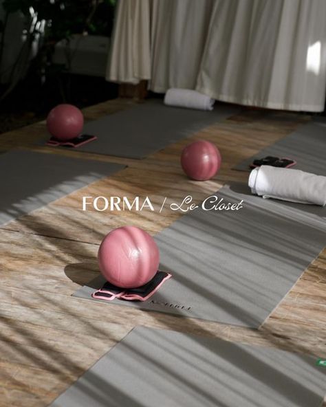 Forma Pilates on Instagram: "LE CLOSET x FORMA PILATES 🩷 Join us December 7-9 for a Miami pop-up during Art Basel. A few spots left! Email concierge@fp-la.com to book xx" Pilates Event Ideas, Pilates Branding, Reformer Studio, Pilates Business, Pilates Instagram, Pilates Aesthetic, Hot Yoga Studio, Studio Pilates, Pop Up Event