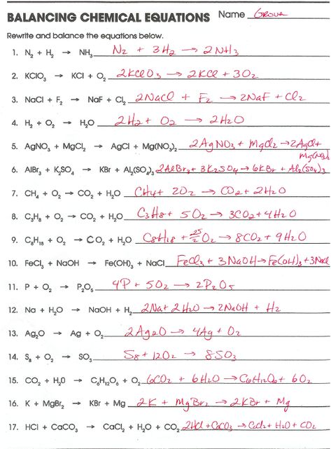 Bonding Reactions Worksheets Answers Balancing Equations Chemistry, Balancing Chemical Equations, Equations Worksheets, Chemical Equations, Organic Chemistry Study, Chemistry Basics, Balancing Equations, Study Chemistry, Chemistry Education