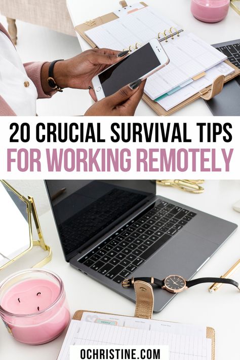 Home Office Remote Work, Work From Home Essentials, Work Habits, Digital Nomad Life, Work Tips, Desk Job, Working Remotely, Remote Workers, Healthy Work