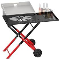 Camping Cooking, Table Top Grill, Cooking Station, Grill Stand, Grill Cart, Side Shelf, Grill Station, Portable Grill, Camp Cooking