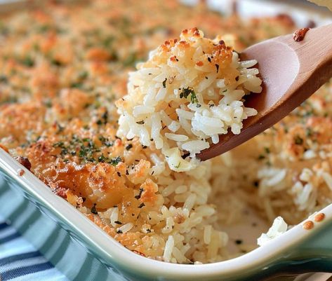 Stick of Butter Baked Rice Oven Rice Recipe Simple, Butter Baked Rice, Baked Butter Rice, Stick Of Butter Baked Rice, Baked Jasmine Rice, Stick Of Butter Rice Recipes, Baked Rice Recipes, Instant Rice Recipes, Buttered Rice Recipe