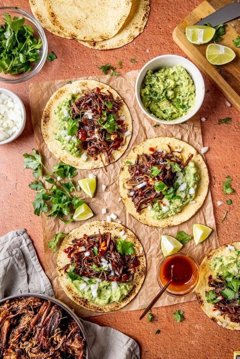 VIRAL CHUCK ROAST TACOS Crockpot Chipotle Pot Roast Tacos Half Baked Harvest, Viral Chuck Roast Tacos, Recipes For A Chuck Roast, Beef Chuck Roast Recipes Mexican, Whole 30 Chuck Roast Recipes, Chuck Steak Tacos Recipes, Rump Roast Tacos, Chuck Roast Carne Asada, Chuck Roast Recipes Mexican