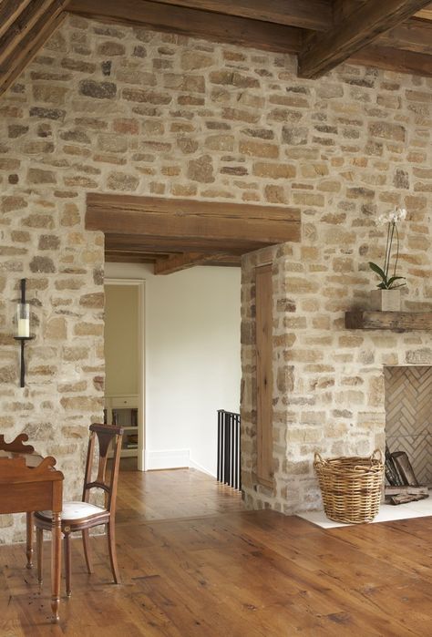 Boho Fireplace, Remodel Closet, Remodel Checklist, Stone Walls Interior, Stone Wall Design, French Houses, Kabinet Dapur, Houses Ideas, Stone Interior