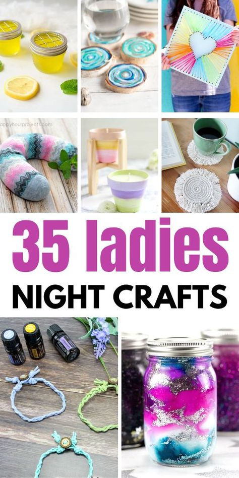 Craft For Group Of Women, Fun Craft Night For Adults, Women Crafts Ideas, Women’s Retreat Craft Ideas, Ladies Group Ideas, Craft Ideas For Ladies Night, Craft Parties For Women, Ladies Activities Ideas, Best Friend Arts And Crafts