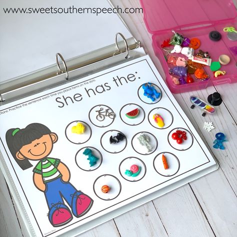 Teaching Pronouns In Speech Therapy - Sweet Southern Speech Pronouns Speech Therapy, Speech Therapy Thanksgiving, Teaching Pronouns, Reflexive Pronouns, Early Intervention Speech Therapy, Subject Object, Preschool Speech Therapy, School Speech Therapy, Language Therapy Activities