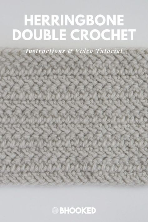 Herringbone Double Crochet, Blankets Crochet, Crochet Stitch Tutorial, Crocheted Blankets, Crochet Stitches Free, Crochet Abbreviations, Crochet Fun, Herringbone Stitch, Crochet Blocks