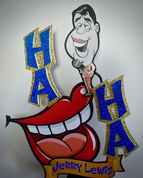 Here's a centerpiece part for a comedy themed party. #haha #laughing #comedienne #caricature #partydecor #centerpiece Comedy Nights, Simple Projects, Laugh A Lot, Comedy Show, Super Heroes, Easy Projects, Themed Party, Party Themes, Vault Boy