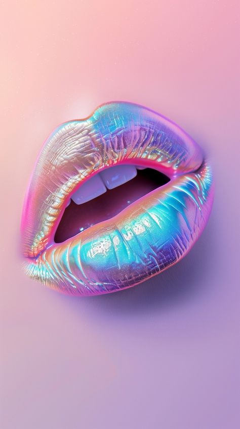 Lips Pink Aesthetic, Lips Phone Wallpaper, Neon Lips Wallpaper, Lips Surrealism, Fall Asleep Instantly, Sleep Hypnosis, Holographic Lips, Soothing Nature, Fall Asleep Fast