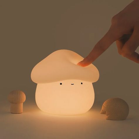 Do you want a mushroom night light?☺️#mushroom #mushrooms #nightlights #nightlight #mushrooms🍄 #adorable #fypシ Nightlight Aesthetic, Cute Night Lights, Mushroom Lights, Dorm Inspo, Baby Night Light, Hobbit Hole, 3d Night Light, Dorm Ideas, Nightstand Lamp