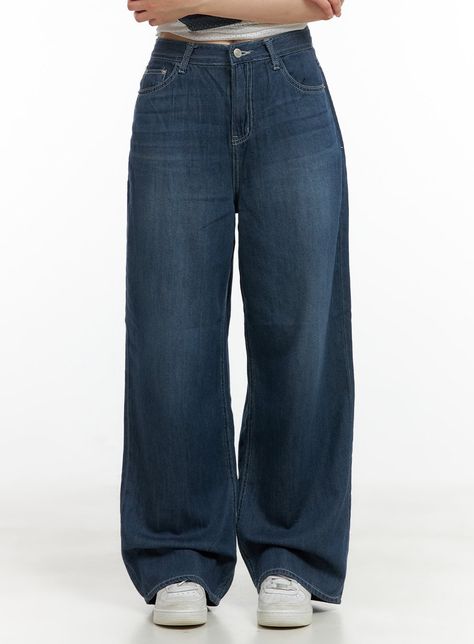 solid-low-rise-baggy-jeans-cl422 / Dark blue Retro Blue Baggy Jeans, Dark Blue Pants Outfit, Dark Baggy Jeans, Navy Blue Baggy Jeans, Dark Blue Baggy Jeans, Blue Baggy Pants, Dark Wash Baggy Jeans, Blue Jeans Baggy, Girls Jeans Top