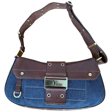 Colombus bag Dior Blue in Denim - Jeans - 9827283 Visual Gallery, Handbags Luxury, Dior Handbags, Pretty Bags, Mode Inspo, Cute Bags, Bags Designer Fashion, Dream Clothes, Vintage Bags