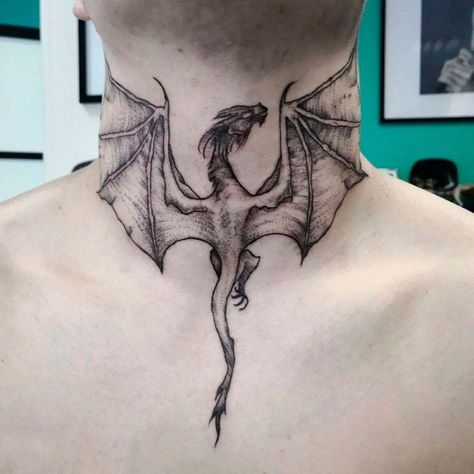 Don't waste your time surfing the Internet for new ideas. We bring together the most trending tattoo designs and their meaning in an easy-to-navigate article. Dragon Throat Tattoo, Throat Tattoo Men, Trending Tattoo Designs, Throat Tattoos, Trending Tattoo, Throat Tattoo, X Tattoo, Don't Waste Your Time, Trending Ideas