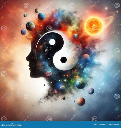 Yin yang harmony image stock illustration. Illustration of imagine - 322660777 Yang Energy Aesthetic, Yin Yang Energy, Yin And Yang Aesthetic, Yin Yang Masculine Feminine, Yin Yang Illustration Concept Art, Yin And Yang Art People, Harmony Symbol, Asian Background, Meditation For Health